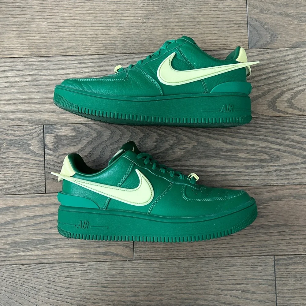 NIKE X AMBUSH Air Force 1s in Pine Green “Pickle Rick” colourway W8.5 / M7 - Picture 2 of 9